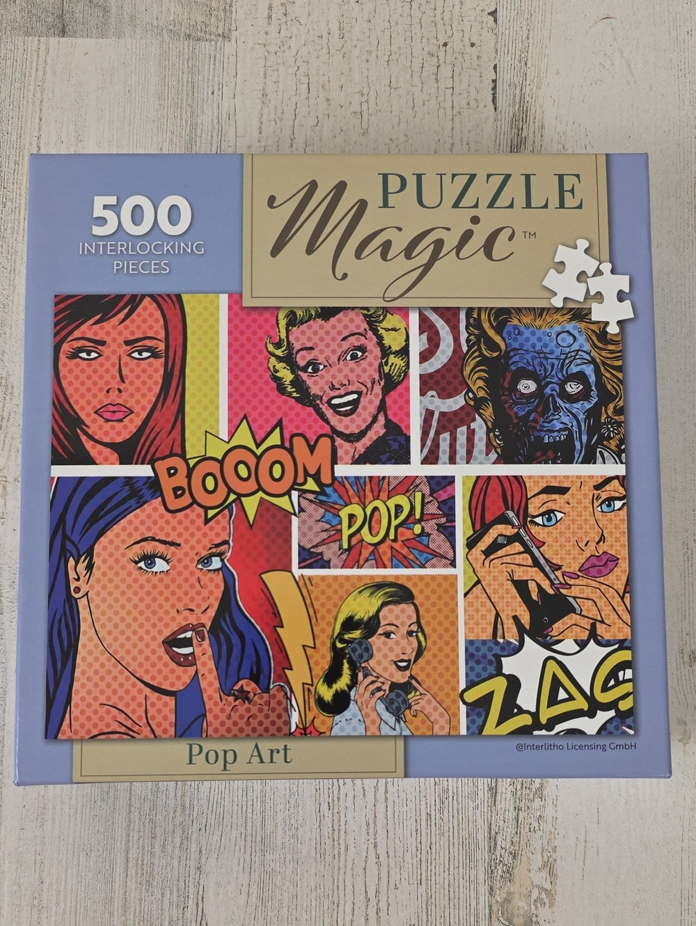 Pop Art 500-Piece Jigsaw Puzzle Multicolor NEW 27" x 20"